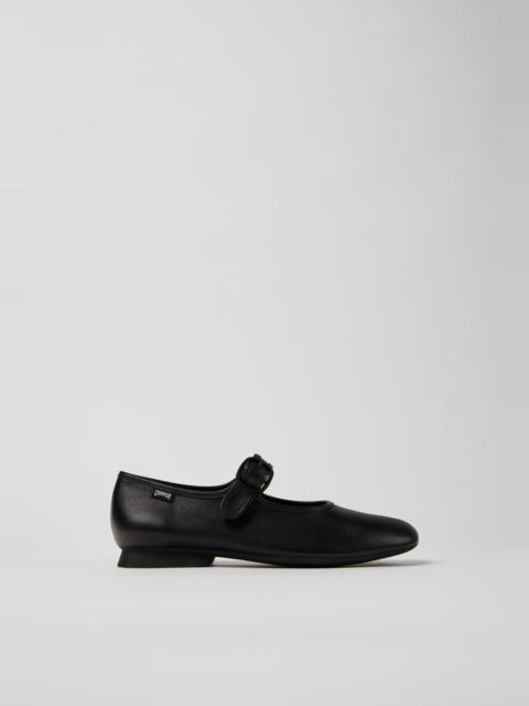 CAMPER Casi Myra Black Leather Shoes for Women.