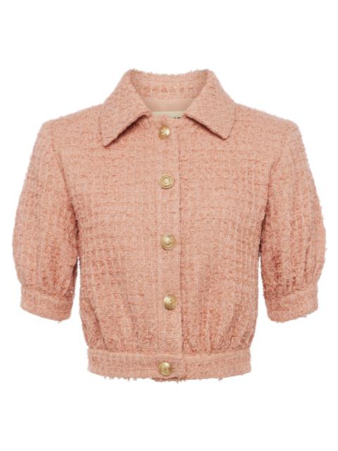 L'AGENCE Cove Cropped Tweed Jacket
