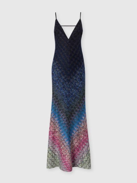 Missoni Dégradé viscose lamé long dress