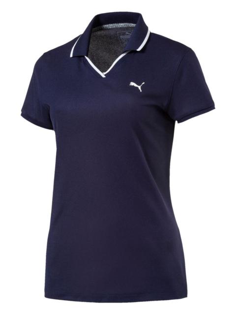 PUMA pique polo-collar top