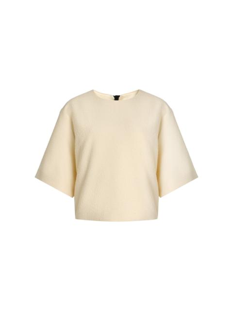 House of Dagmar Boucle Top ivory