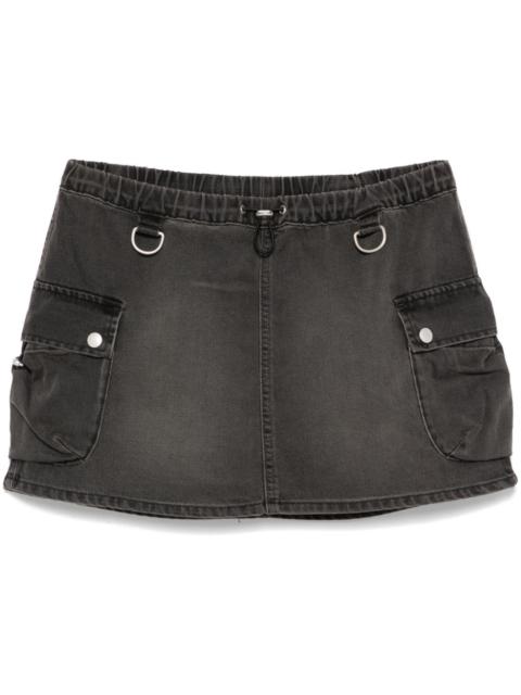COPERNI denim cargo mini skirt
