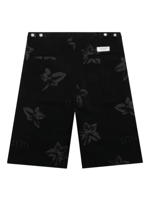 HONOR THE GIFT floral-print buttoned shorts