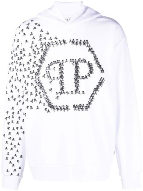 PHILIPP PLEIN Skull and Bones cotton hoodie