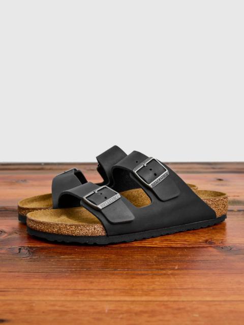 Arizona Sandal in Black Oiled Leather