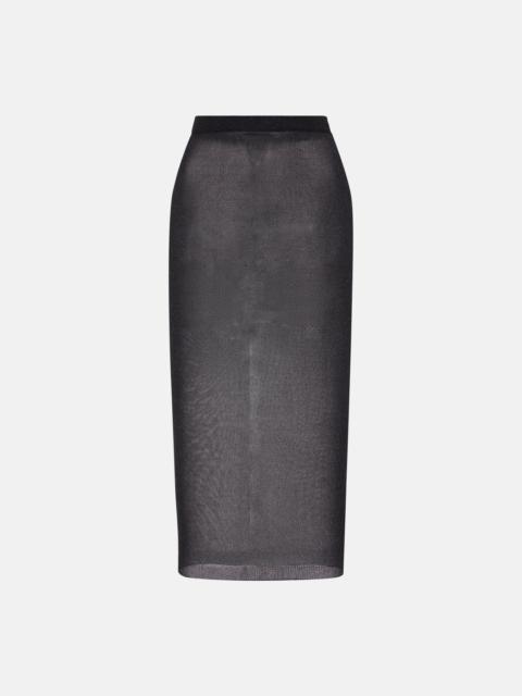 LUREX KNIT MIDI SKIRT