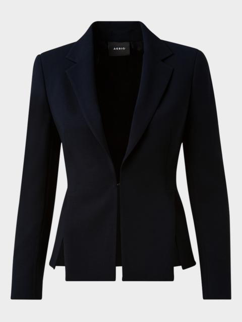 AKRIS Ocelia Slit Crepe Jacket