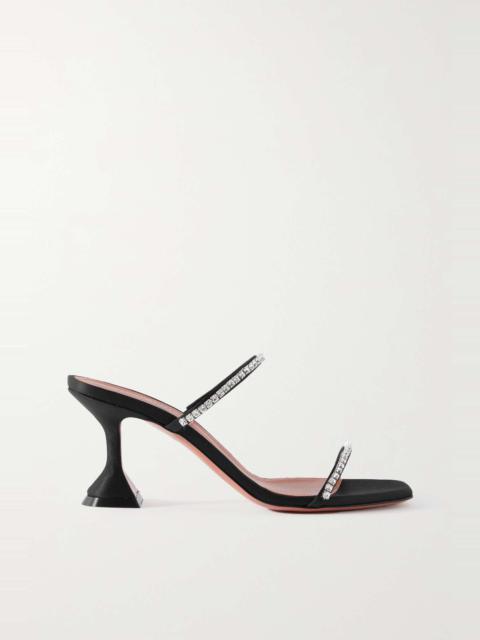 Amina Muaddi Gilda crystal-embellished PVC mules