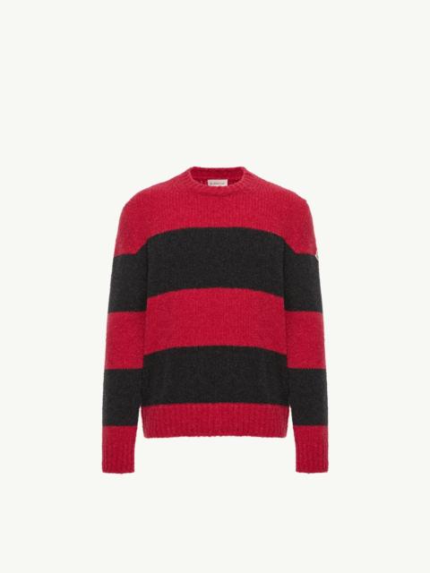 Moncler Striped Wool Blend Bouclé Sweater