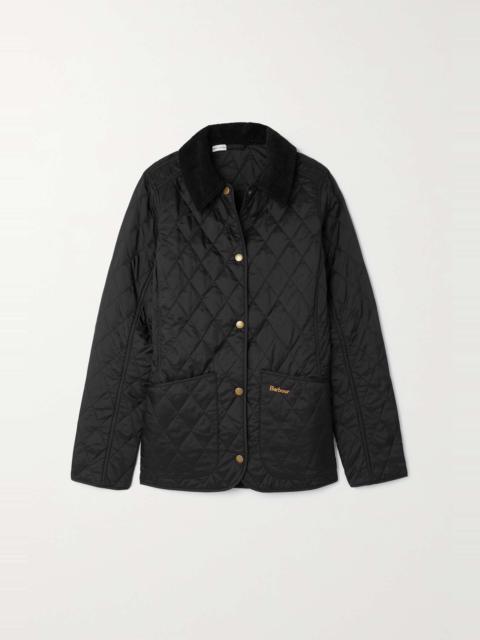 Barbour Annandale corduroy-trimmed quilted shell jacket