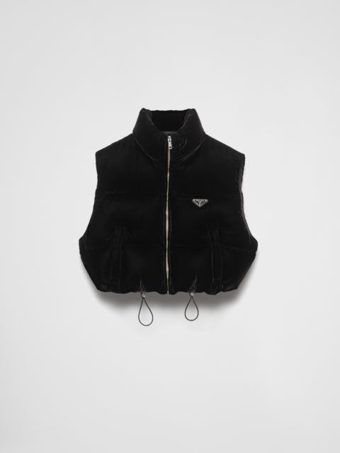 Prada Velvet down vest