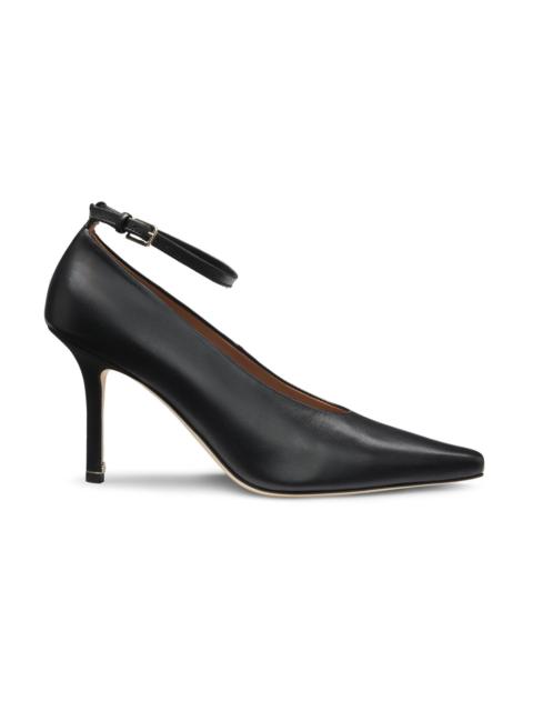 BOSS NAPPA-LEATHER PUMPS WITH ANKLE STRAP