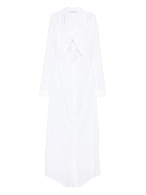 VIKTOR & ROLF dragged neckline shirt dress