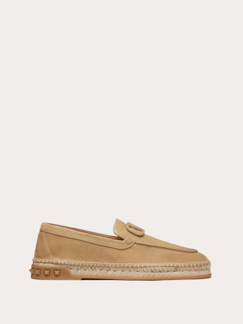 Valentino LEISURE FLOWS ESPADRILLES IN SPLIT LEATHER