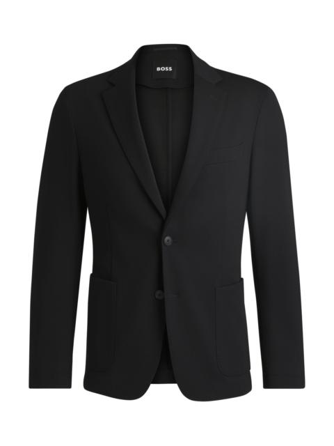 BOSS SLIM-FIT JACKET IN WASHABLE STRETCH FABRIC