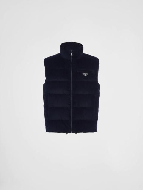 Prada Corduroy down vest