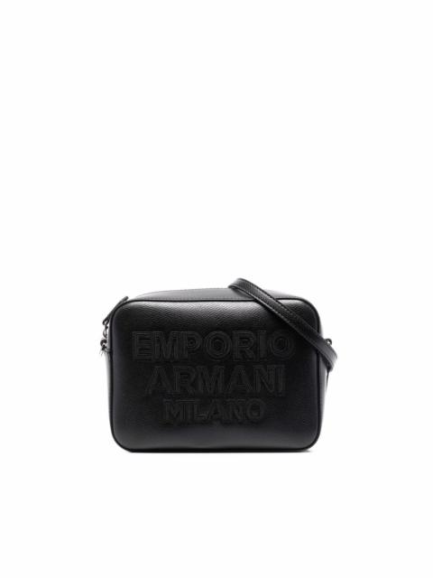 embossed-logo crossbody bag