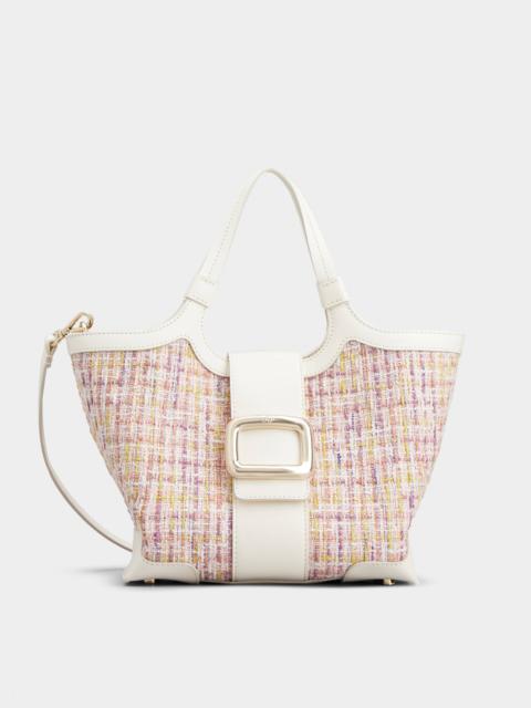 Roger Vivier Viv' Choc Mini Shopping Bag in Fabric