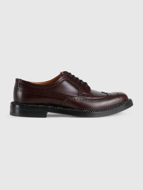 GUCCI Men's lace-up shoe with brogue details