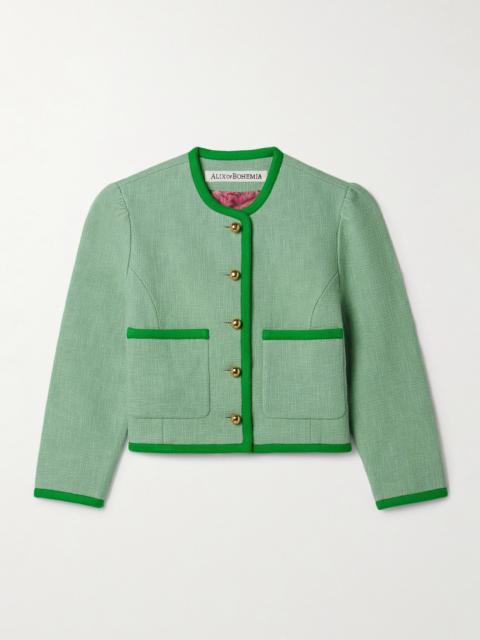 ALIX OF BOHEMIA Dorian Cropped Cotton-canvas Jacket