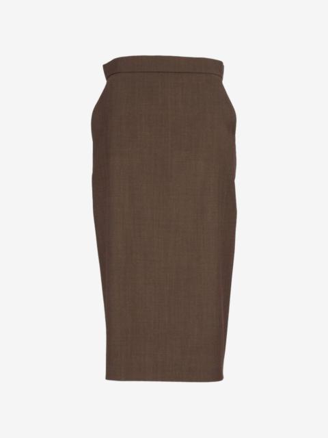 Max Mara wool gabardine pencil skirt