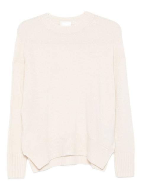 Allude round-neck cashmere sweater