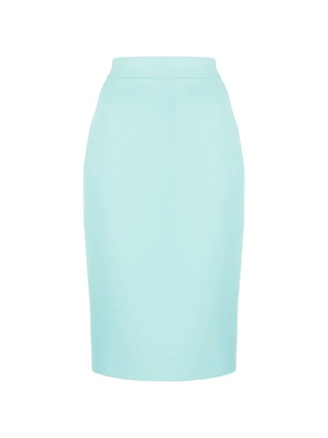 high-waist pencil skirt