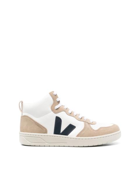 logo-patch high-top sneakers