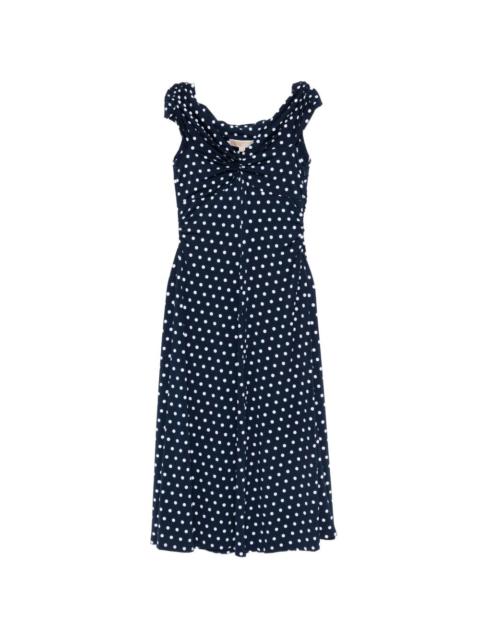 MICHAEL KORS polka-dot midi dress