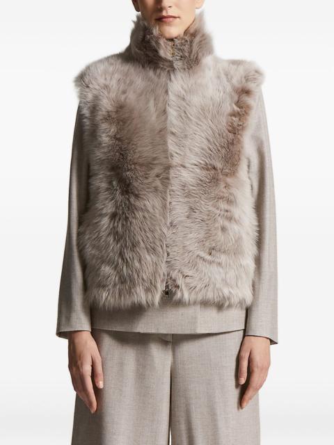 PESERICO ribbed-knit shearling jacket