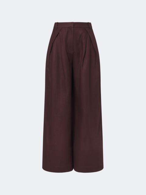 FAITHFULL Sofia linen wide-leg pants