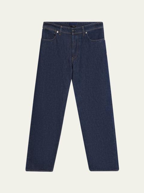 Stone Island Men's Wide-Leg Rinsed Denim Jeans