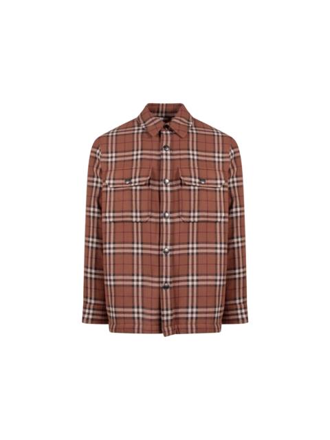 Burberry Burberry Traditional Check Print Jacket Brown