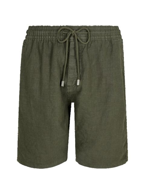 Vilebrequin Men Linen Bermuda Shorts Solid