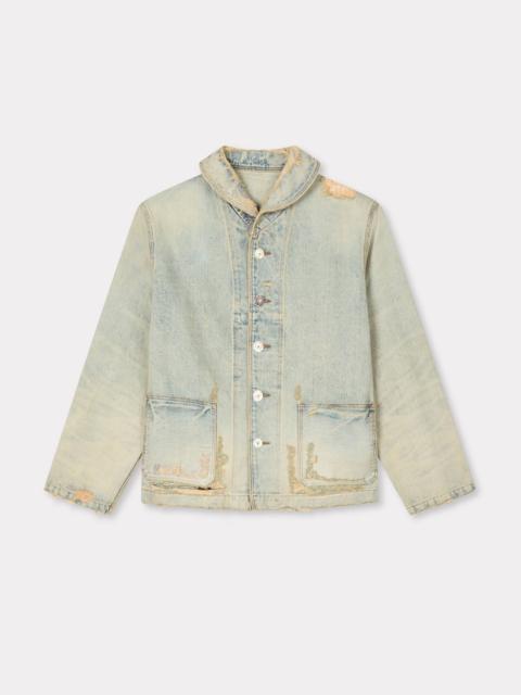 KENZO Shawl chore jacket in japanese denim