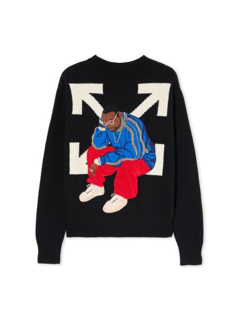 Thinkman Arrow Knit Crewneck