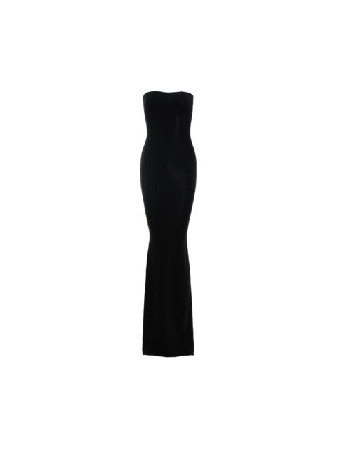 Rick Owens Dirt Coda Strapless Gown