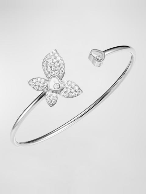 Chopard Happy Butterfly 18K White Gold Diamond Bracelet