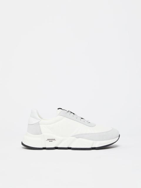 Max Mara CIGNOPV Nylon and leather running shoes