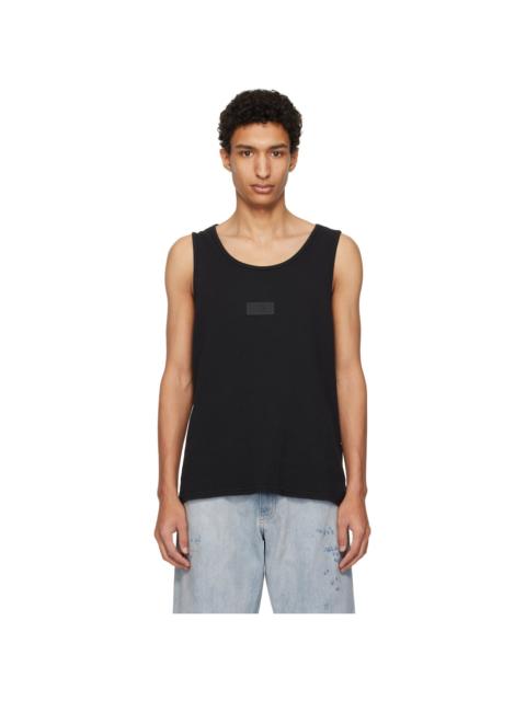 MM6 Maison Margiela Black Logo Patch Tank Top