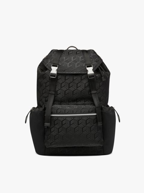 MCM Brandenburg Backpack in Cubic Jacquard Eco-Nylon