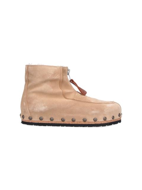 MAGLIANO SUEDE ZIP ANKLE BOOTS