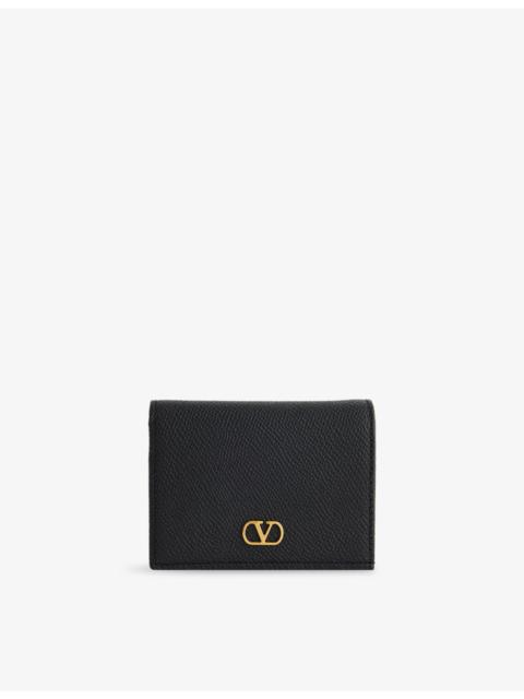 Valentino VLogo Signature Leather Card Holder