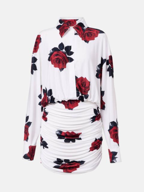 NORMA KAMALI Printed jersey minidress
