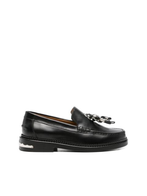 TOGA PULLA tassel-embellished leather loafers