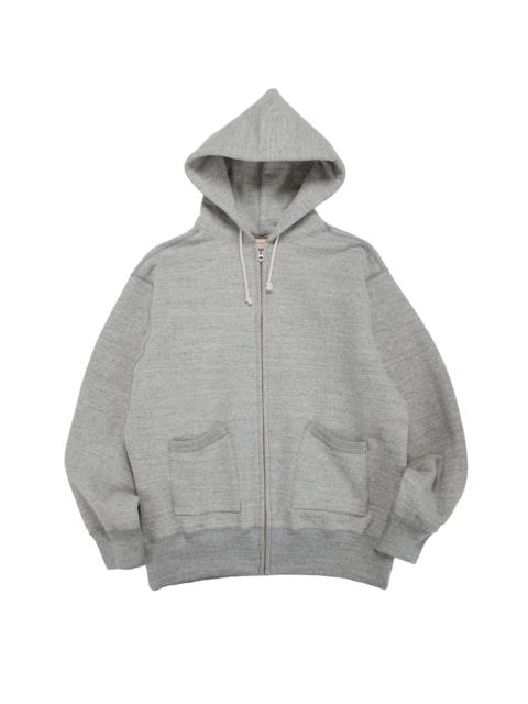 The Real McCoys The Real McCoy’s MC25106 12 Oz. Ball Park F/Z Hooded Sweatshirt M.Gray
