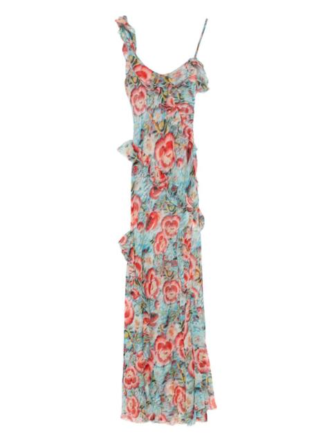SIEDRÉS floral-print ruffled dress