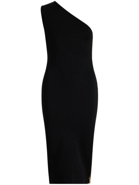 PATOU one-shoulder knitted midi dress
