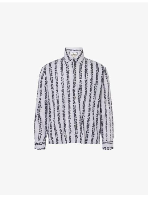 KARTIK RESEARCH Shibori Patch-Pocket Cotton Shirt