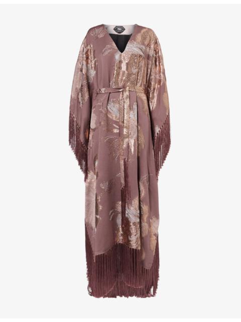 Taller Marmo Dawn Royal Fringed Woven Kaftan